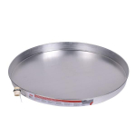 30" Aluminum Water Heater Pan with 1" CPVC Adapter_noscript