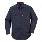 Bizflame 88/12 Flame Resistant Shirt, XL, Navy_noscript