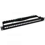 10GBaseT Shielded Patch Panel for Cat6/6a/7a, 24 Port_noscript