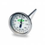 3" Dial Thermometer, 6" Stem Length