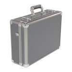 Aluminum Carrying Case, 18" x 14-1/2", Silver