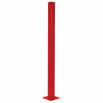 2 Rib Rail Drop-In Post, Red, 72" Height_noscript