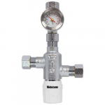 3/8" Chrome Plated Mixing Valve with Gauge_noscript