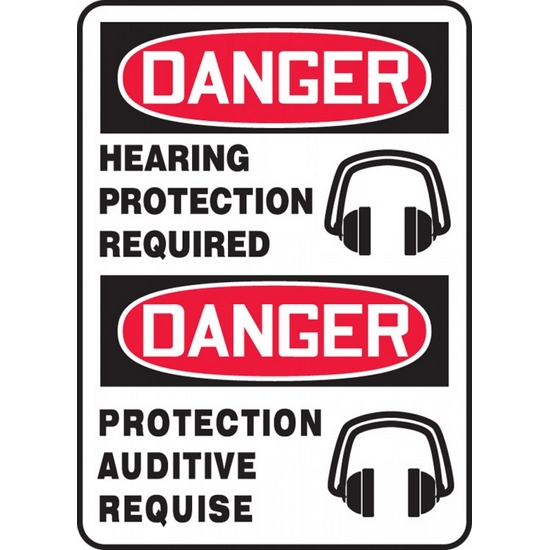 Order FBMPPA023XT by Accuform OSHA Sign "Danger, Hearing Protection