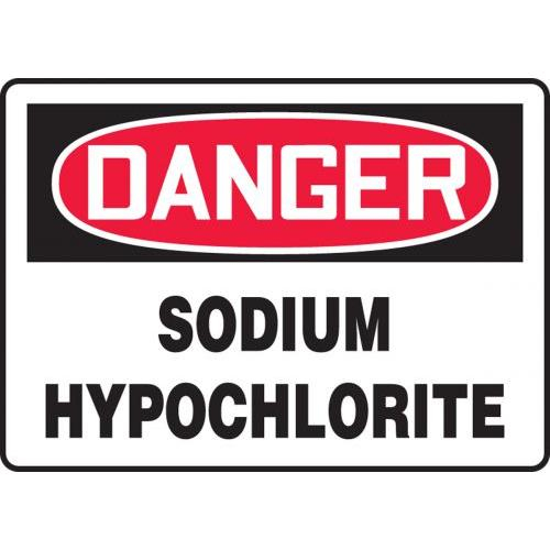 Order MCHG081XF10 by Accuform OSHA Danger Safety Sign "Sodium Hydroxide
