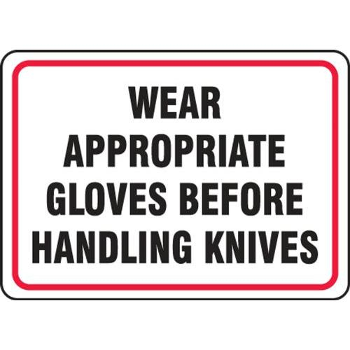 Order MFSY517VP10 by Accuform 7" x 10" Safety Sign "Wear Appropriate