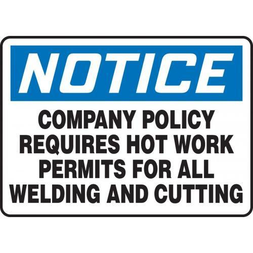 Order MWLD801VP10 by Accuform 10" x 14" OSHA Safety Sign