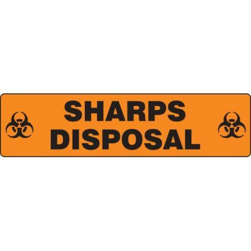 Order PSR249 by Accuform 6" x 24" Safety Sign "Sharps Disposal" US