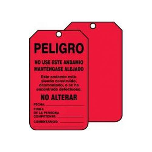 Order SHTSS101CTM by Accuform Scaffold Status Safety Tag "Danger Do