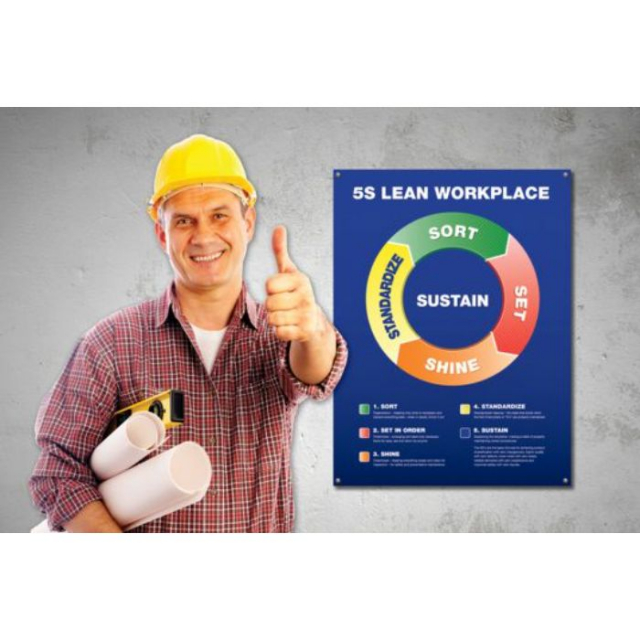 Order SP124501L by Accuform 5S Poster, "Lean Workplace", 22" x 17" - US ...