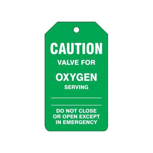 Order TDM660CTM by Accuform Caution Safety Tag "Valve for Oxygen" US