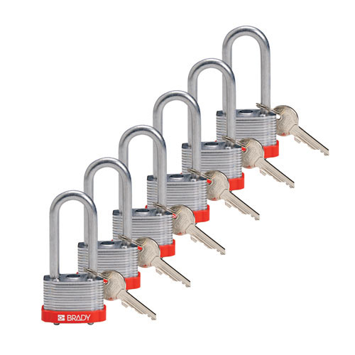 Order 118944 by Brady Key Retaining Steel Padlock w/ 2" Shackle US