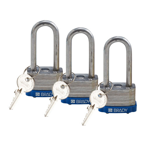 Order 118973 by Brady Key Retaining Steel Padlock w/ 2" Shackle US