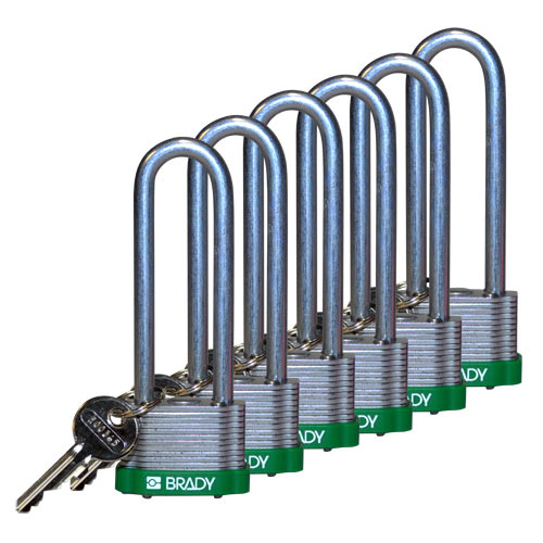 Order 123237 by Brady Green Key Retaining Steel Padlock US Mega Store