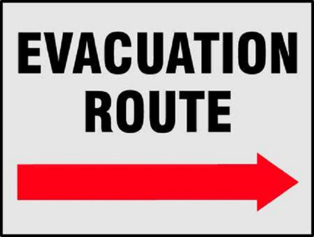 Evacuation Label Template
