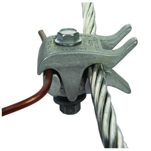 Order UCT26 by Burndy Parallel Groove Clamp, 8 Sol 2/0 Str, No