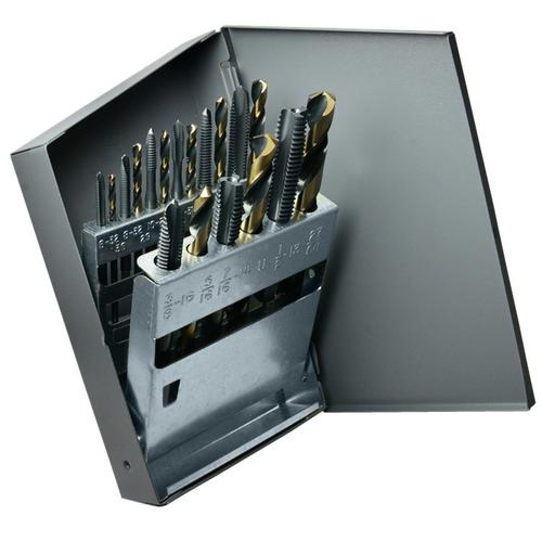 Order C21192 by CleLine 1878 18 pcs HD Jobber Drill & Spiral Point Tap Set US Mega Store
