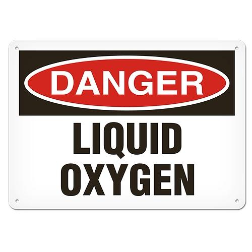 Order SC1047A by GHS Safety Danger Sign "Liquid Oxygen" 14" x 20" Aluminum US Mega Store