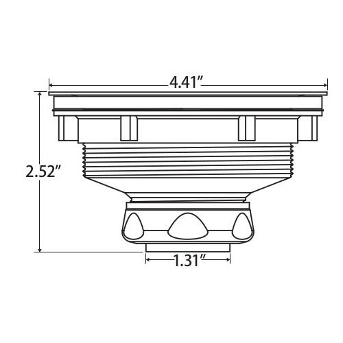 Order 300003 by Jomar SS304B Chrome Plated Brass Lock Nut Sink