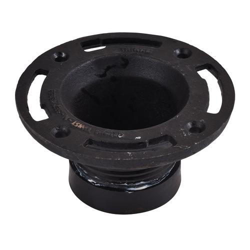 Order 43653 by Oatey 4" Cast Iron Twist N Set Closet Flange, (Pack of 2