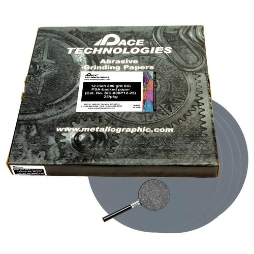 Order SIC800P1225 by Pace Technologies SiC Abrasive Grinding Paper