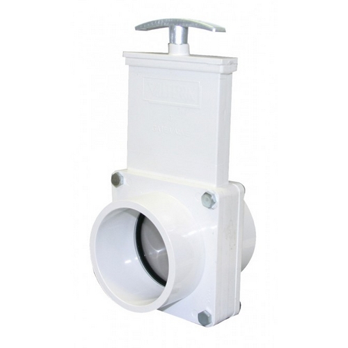 Order 4303 by Valterra 3" PVC White Spigot x Spigot Ends Gate Valve